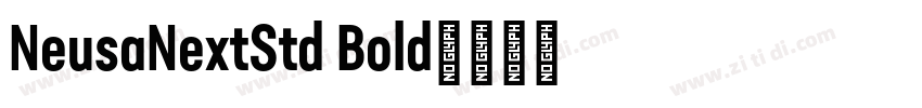 NeusaNextStd Bold字体转换